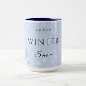 Fresh Winter Joy with Snow and Snowman Tasse (Zentrum)