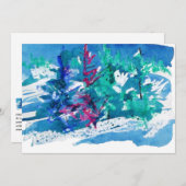 Fresh Winter Trees #170108 Mitteilungskarte (Vorne/Hinten)