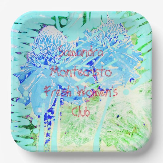 Fresh Women's Club Paper Plate Pappteller (Vorderseite)