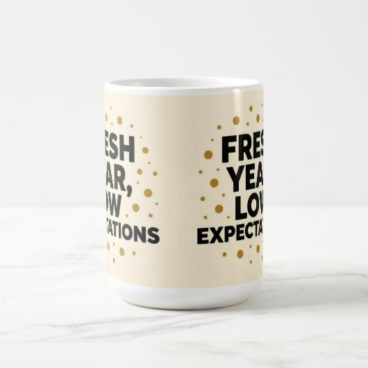 Fresh year low expectations kaffeetasse (Mittel)