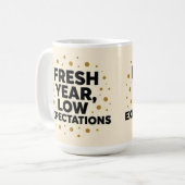 Fresh year low expectations  kaffeetasse (Vorderseite Links)