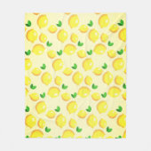 Fresh Yellow Lemons Fleecedecke (Vorderseite)
