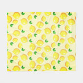 Fresh Yellow Lemons Fleecedecke (Vorderseite (Horizontal))