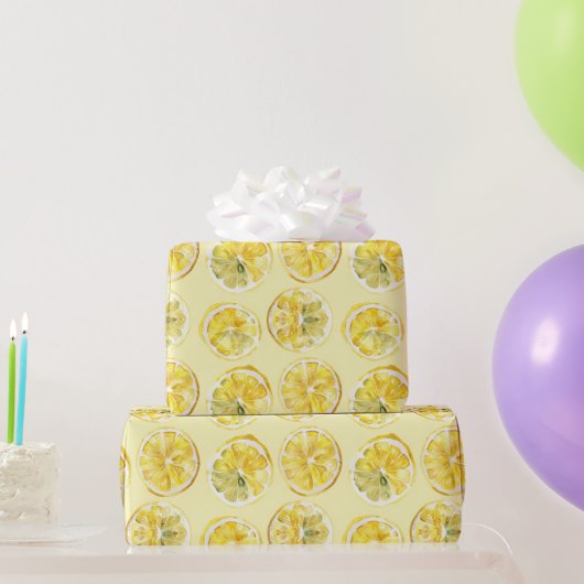 Fresh Yellow Lemons   Geschenkpapier (Partygeschenke)