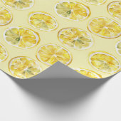 Fresh Yellow Lemons   Geschenkpapier (Ecke)