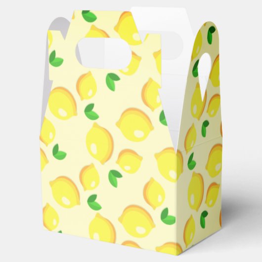 Fresh Yellow Lemons Geschenkschachtel (Geöffnet)
