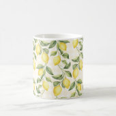 Fresh Yellow Lemons Kaffeetasse (Mittel)