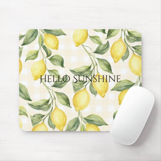 Fresh Yellow Lemons Mousepad (Mit Mouse)