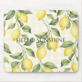 Fresh Yellow Lemons Mousepad (Vorne)
