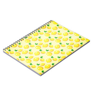 Fresh Yellow Lemons Notizblock