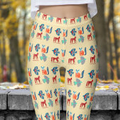 Fresh Yellow Nordic Pattern Leggings