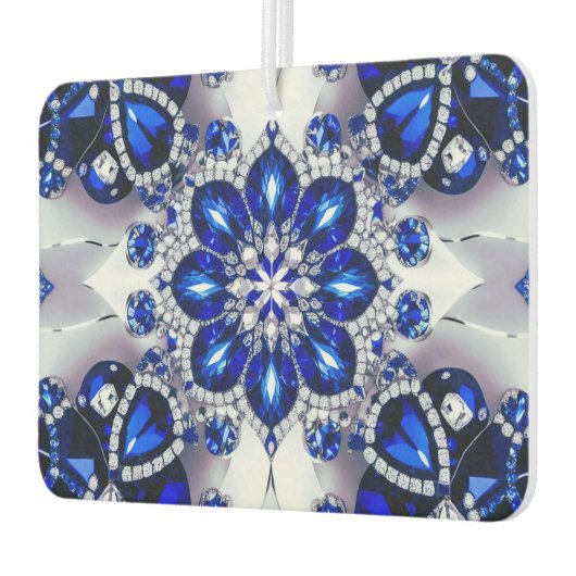 Fresheners der Autoluft mit blauweißem Farbdesign Autolufterfrischer (Links)