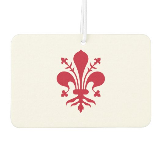 Fresheners der Autoluft mit der Fahne von Florenz, Autolufterfrischer (Rückseite)