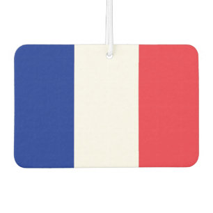 Fresheners der Autoluft mit der Flagge Frankreichs Autolufterfrischer