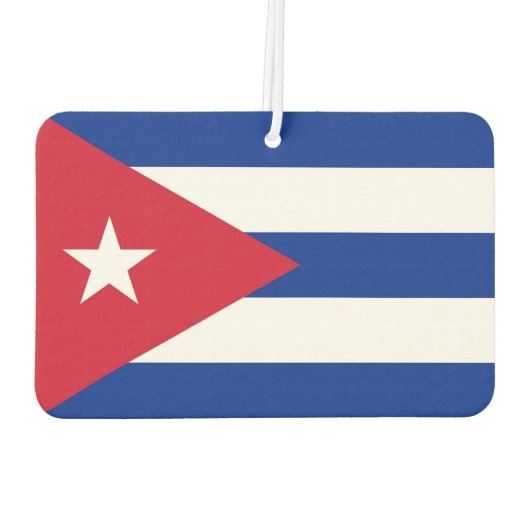 Fresheners der Autoluft mit der Flagge Kubas Autolufterfrischer (Rückseite)