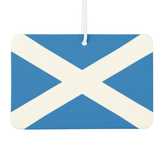Fresheners der Autoluft mit der Flagge Schottlands Autolufterfrischer (Vorderseite)