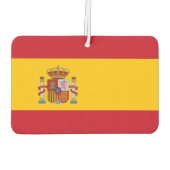 Fresheners der Autoluft mit der Flagge Spaniens Autolufterfrischer (Rückseite)