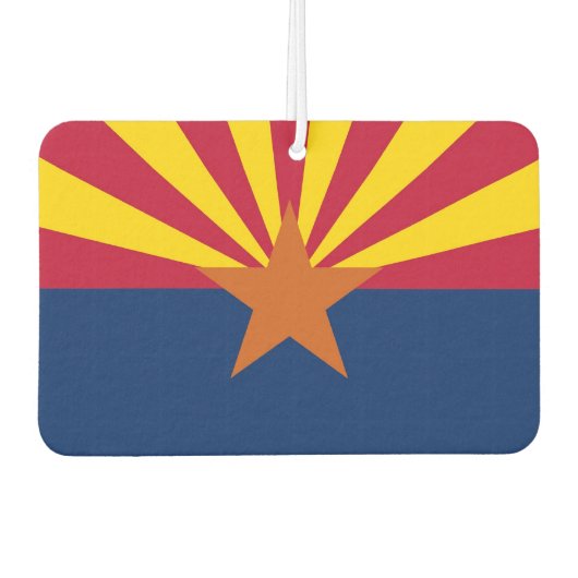 Fresheners der Autoluft mit der Flagge von Arizona Autolufterfrischer (Vorderseite)
