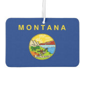 Fresheners der Autoluft mit der Flagge von Montana Autolufterfrischer (Rückseite)