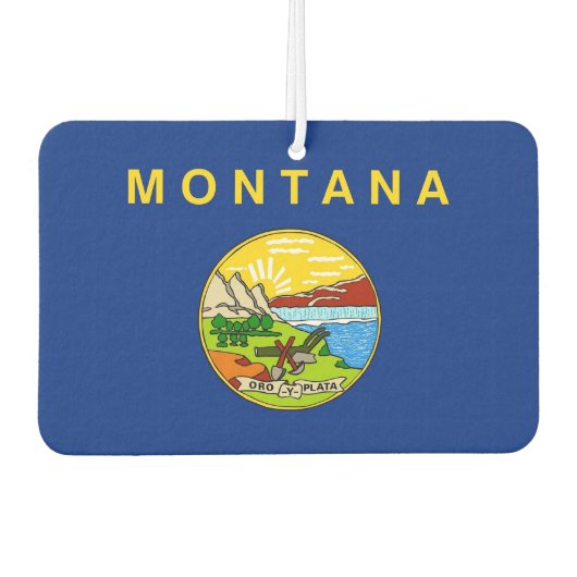 Fresheners der Autoluft mit der Flagge von Montana Autolufterfrischer (Vorderseite)