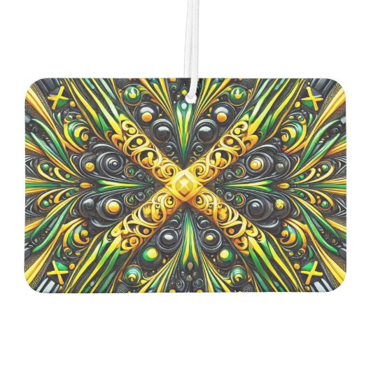 Fresheners der Autoluft mit jamaikanischem Farbdes Autolufterfrischer (Rückseite)