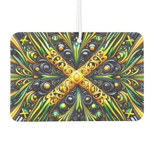 Fresheners der Autoluft mit jamaikanischem Farbdes Autolufterfrischer (Vorderseite)