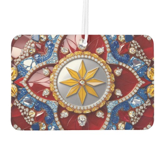 Fresheners der Autoluft mit kolumbianischem Farbde Autolufterfrischer (Rückseite)