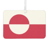 Fresheners der Autoluft unter der Flagge Grönlands Autolufterfrischer (Rückseite)