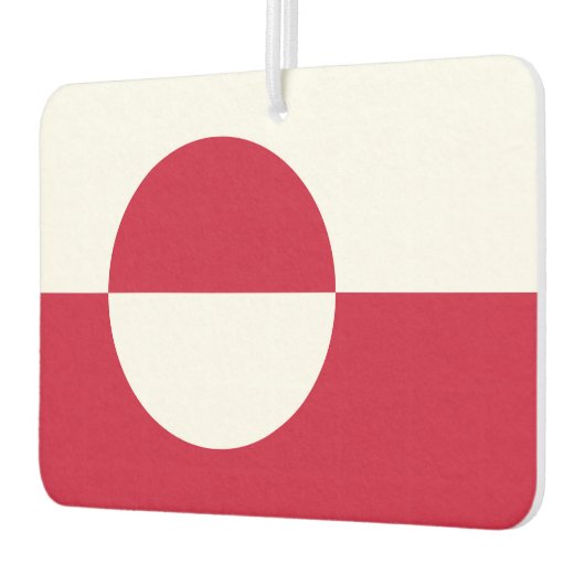 Fresheners der Autoluft unter der Flagge Grönlands Autolufterfrischer (Links)