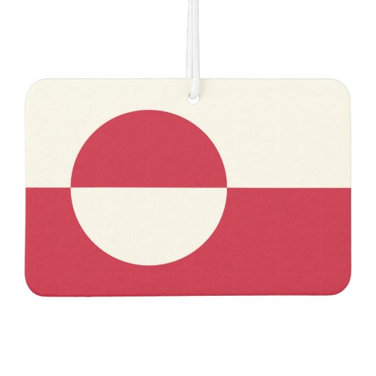 Fresheners der Autoluft unter der Flagge Grönlands Autolufterfrischer (Vorderseite)