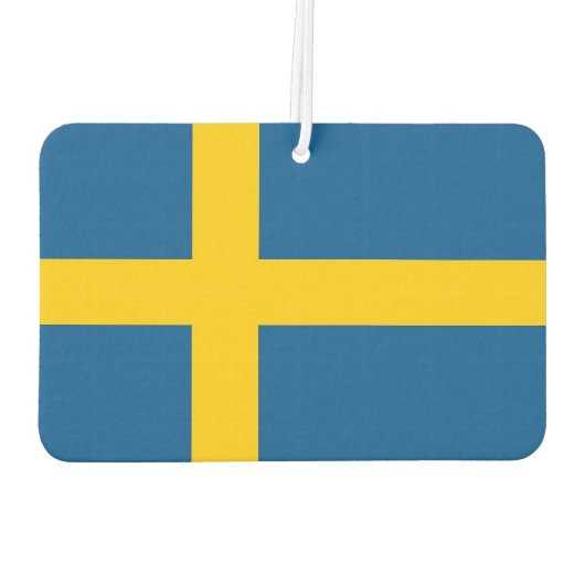 Fresheners der Kfz-Luft mit der Flagge Schwedens Autolufterfrischer (Rückseite)