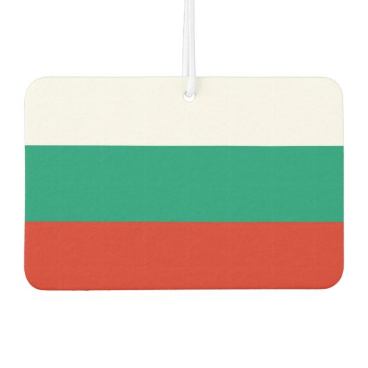 Fresheners der Kfz-Luft mit Flagge Bulgariens Autolufterfrischer (Vorderseite)