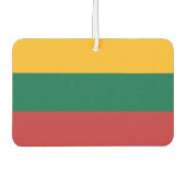 Fresheners der Kfz-Luft mit Flagge Litauens Autolufterfrischer (Vorderseite)