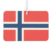 Fresheners der Kfz-Luft mit Flagge Norwegens Autolufterfrischer (Rückseite)