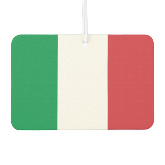Fresheners der Luft mit der Flagge Italiens Autolufterfrischer (Vorderseite)