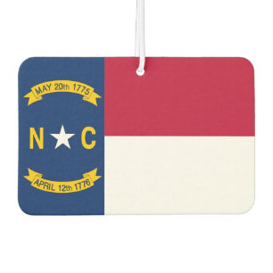 Fresheners mit der Flagge von North Carolina Autolufterfrischer