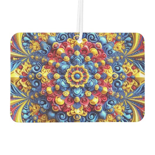 Fresheners mit rumänischer Farbgestaltung Autolufterfrischer (Rückseite)