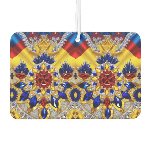 Fresheners mit rumänischer Farbgestaltung Autolufterfrischer (Rückseite)