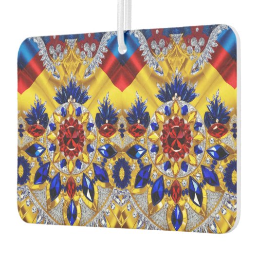 Fresheners mit rumänischer Farbgestaltung Autolufterfrischer (Links)