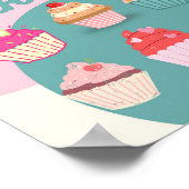 Freshi Bake Sign, Cupcake Bake Sale Poster (Ecke)