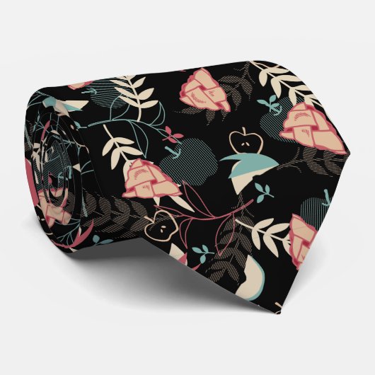 Freshly Baked Apple Pie Pattern Neck Tie Krawatte (Gerollt)