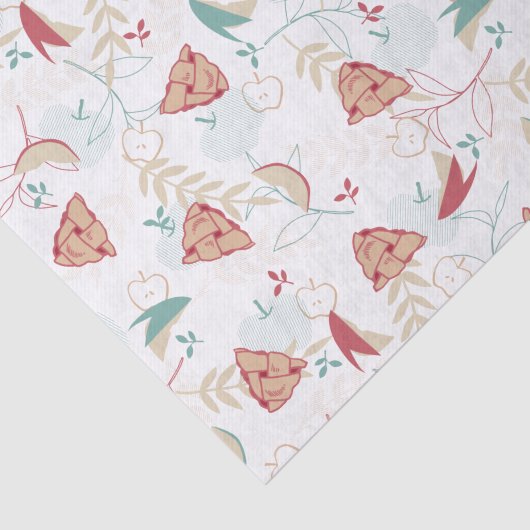 Freshly Baked Apple Pie Pattern Seidenpapier (Ausschnitt)