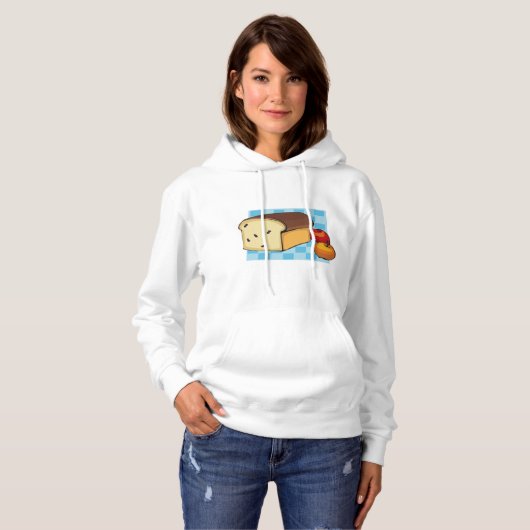 Freshly Baked Brot Womens Hoodie (Vorne ganz)