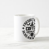 Freshly Boo’d Coffee Served with Scream & Sugar Kaffeetasse (VorderseiteRechts)