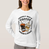 Freshly Boo’d-Kaffee Halloween-Niedlich Ghost Bari T-Shirt (Vorderseite)