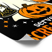 Freshly Boo'd Coffee Served With Scream And Sugar Poster (Ecke)