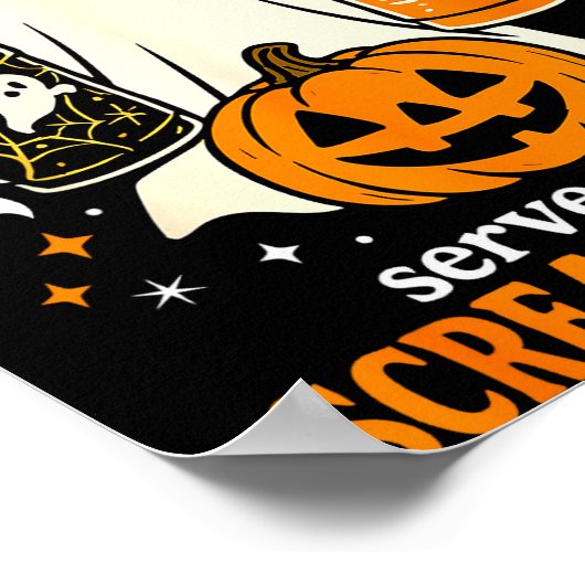 Freshly Boo'd Coffee Served With Scream And Sugar  Poster (Ecke)