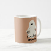 Freshly Boo'd | Halloween Niedlich Ghost Lovers Br Kaffeetasse (VorderseiteRechts)