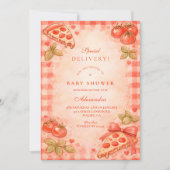 Freshly Delivered Baby Shower Einladung (Vorderseite)