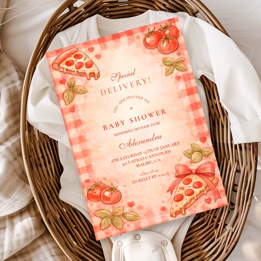 Freshly Delivered Baby Shower Einladung